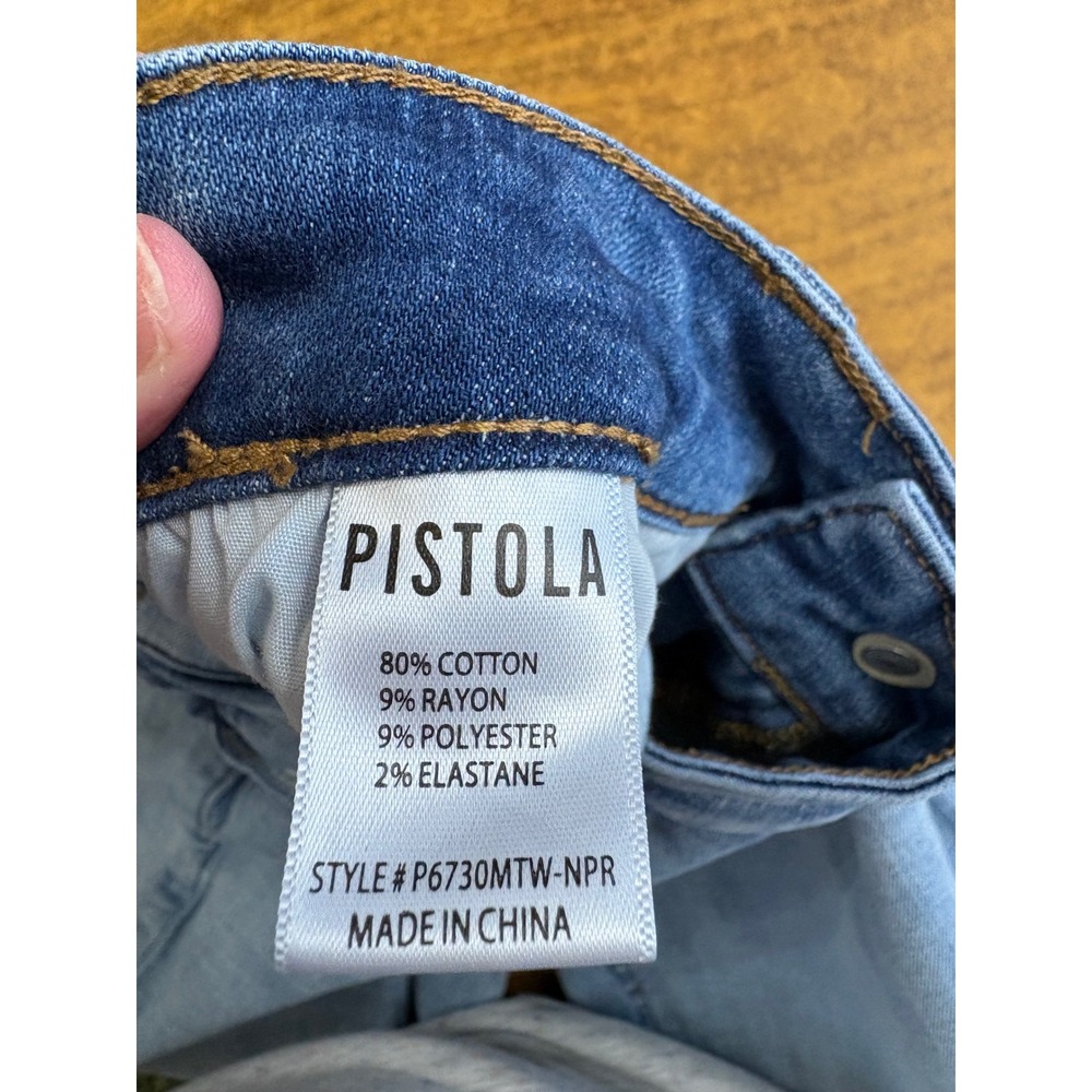 Pistola Women Light Wash‎ Skinny Jeans Raw Hem Size 28 - Picture 5 of 7